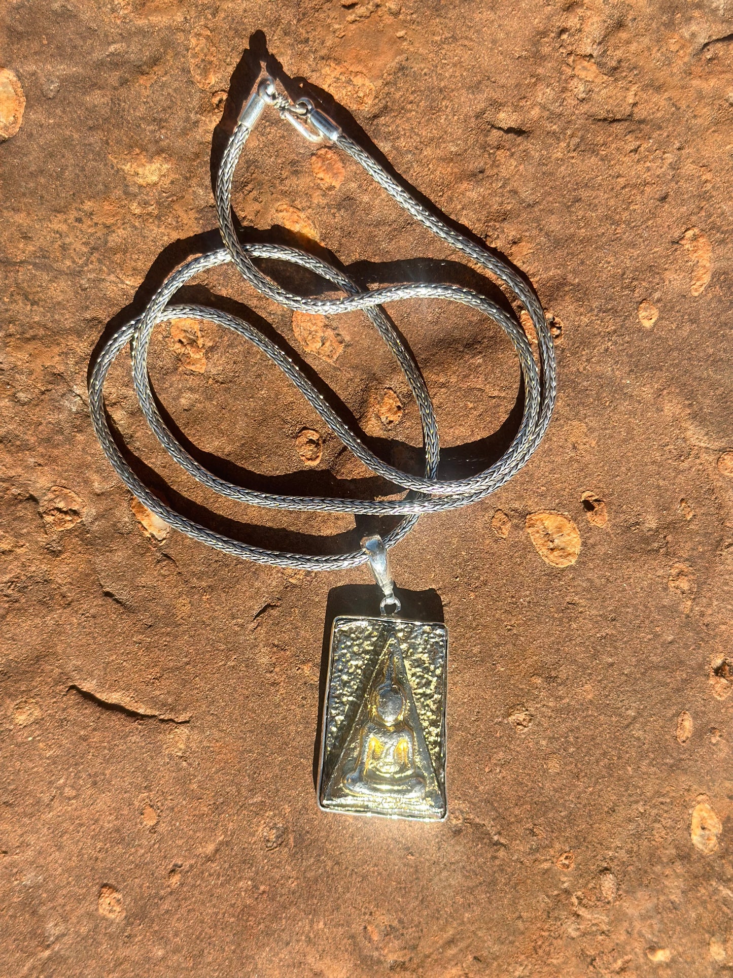 Amulet with Sterling Silver Necklace