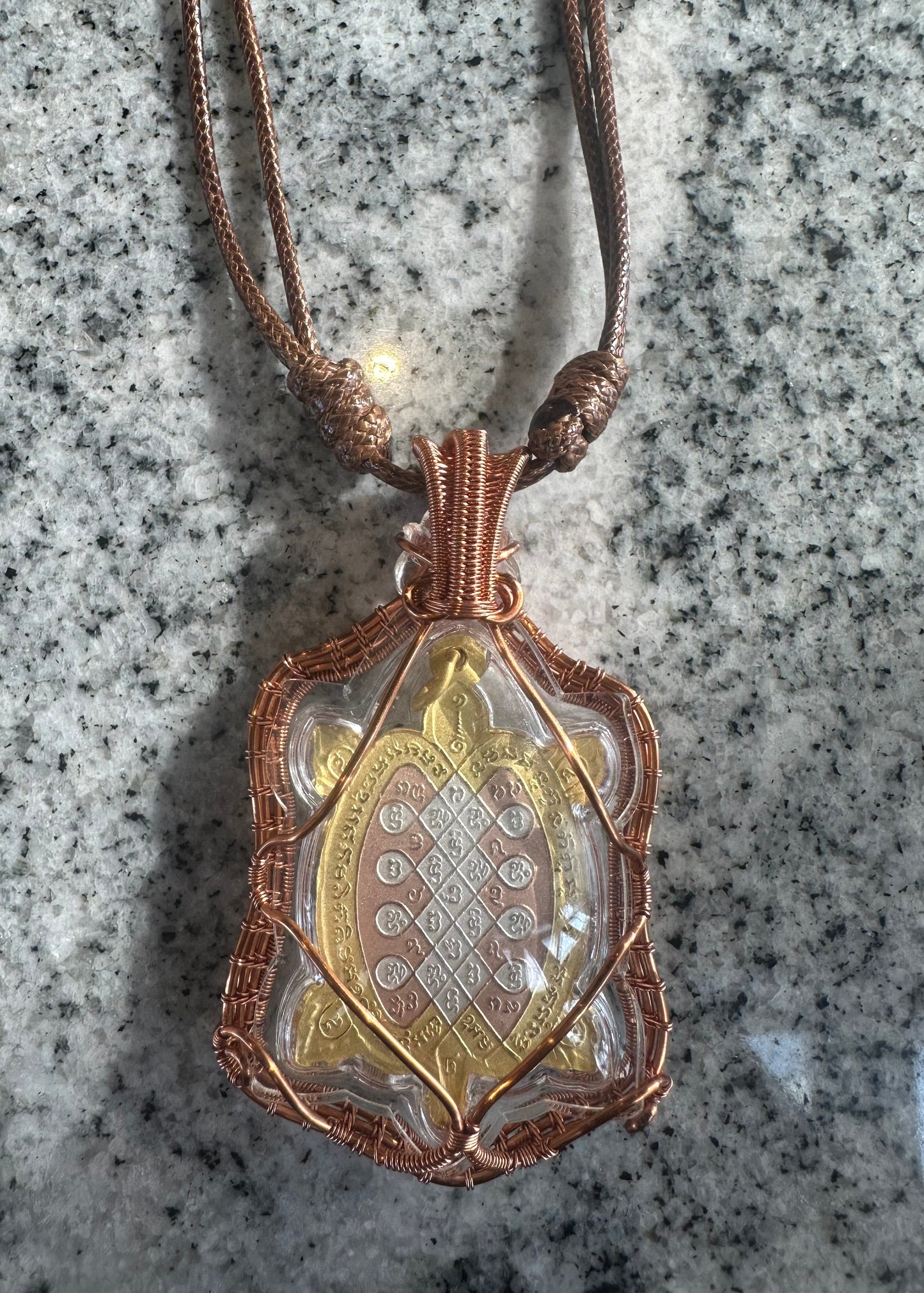 Turtle Amulet With Necklace