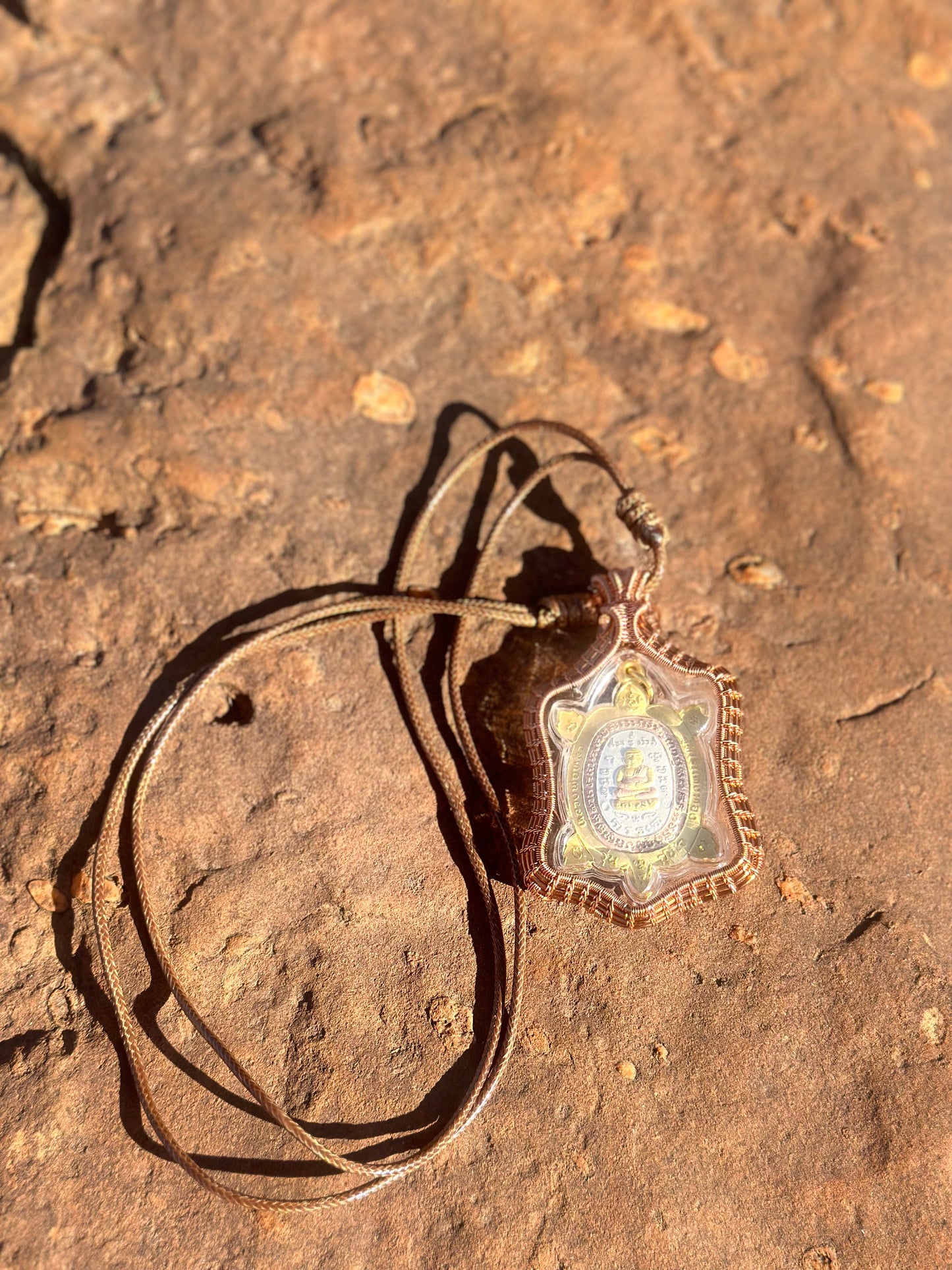 Turtle Amulet With Necklace