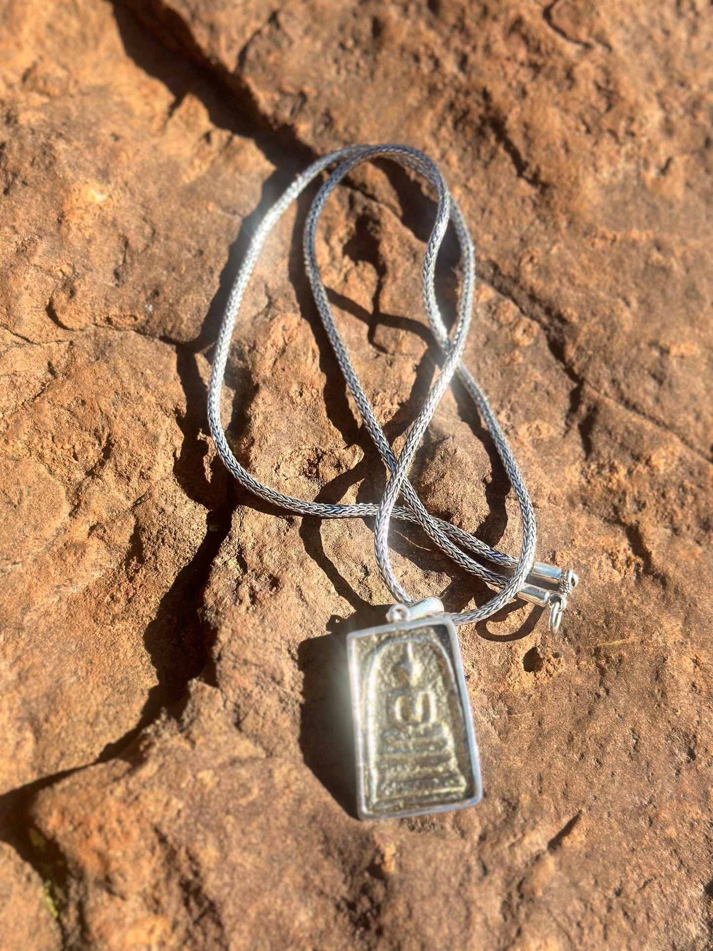 Amulet with Sterling Silver Necklace