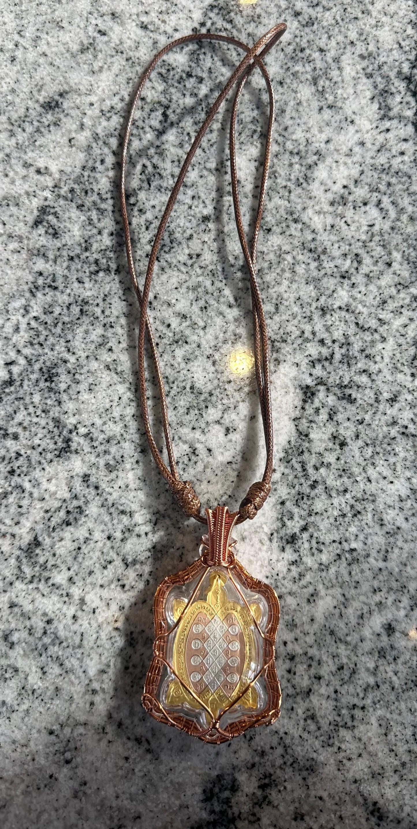 Turtle Amulet With Necklace