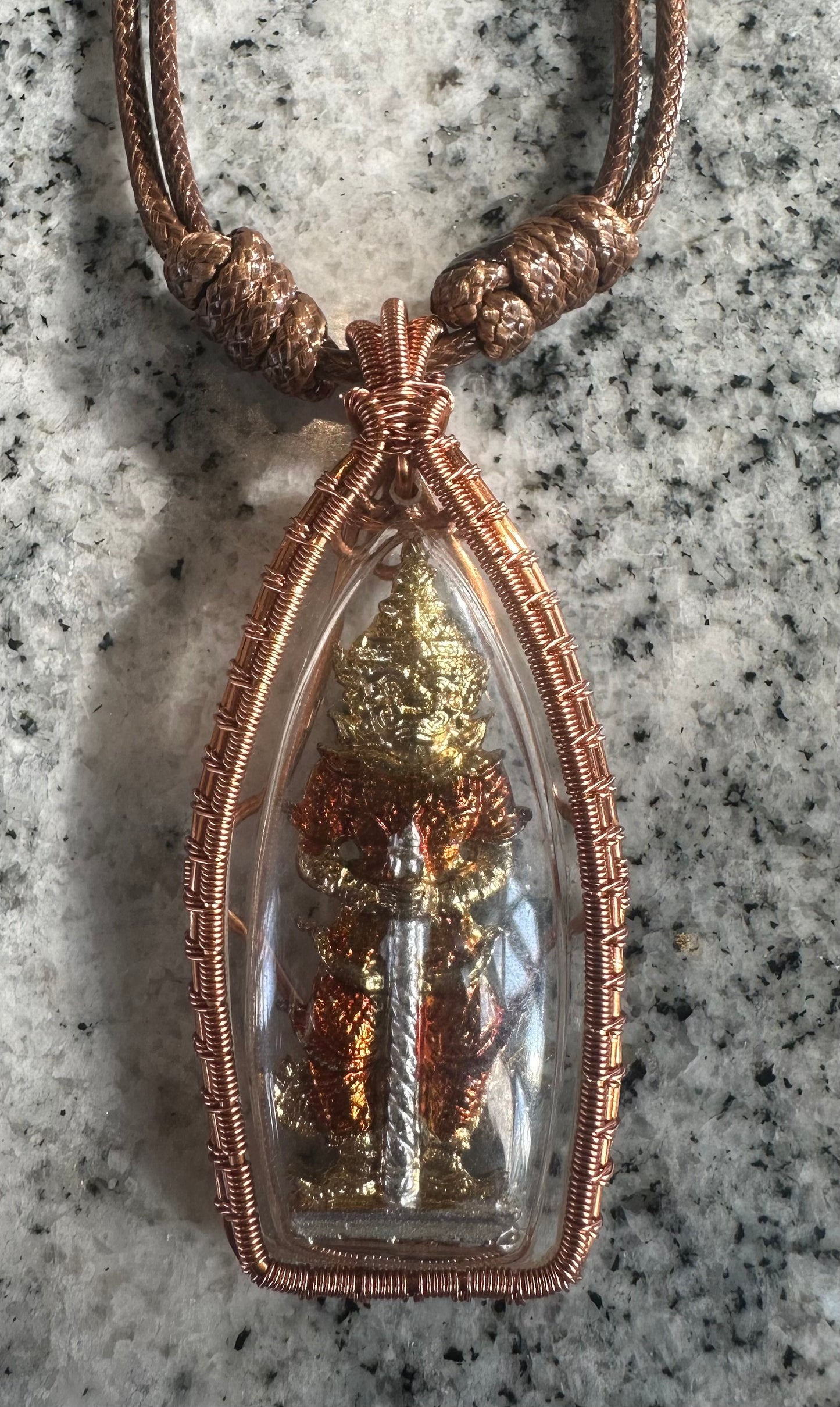 Amulet With Adjustable Necklace