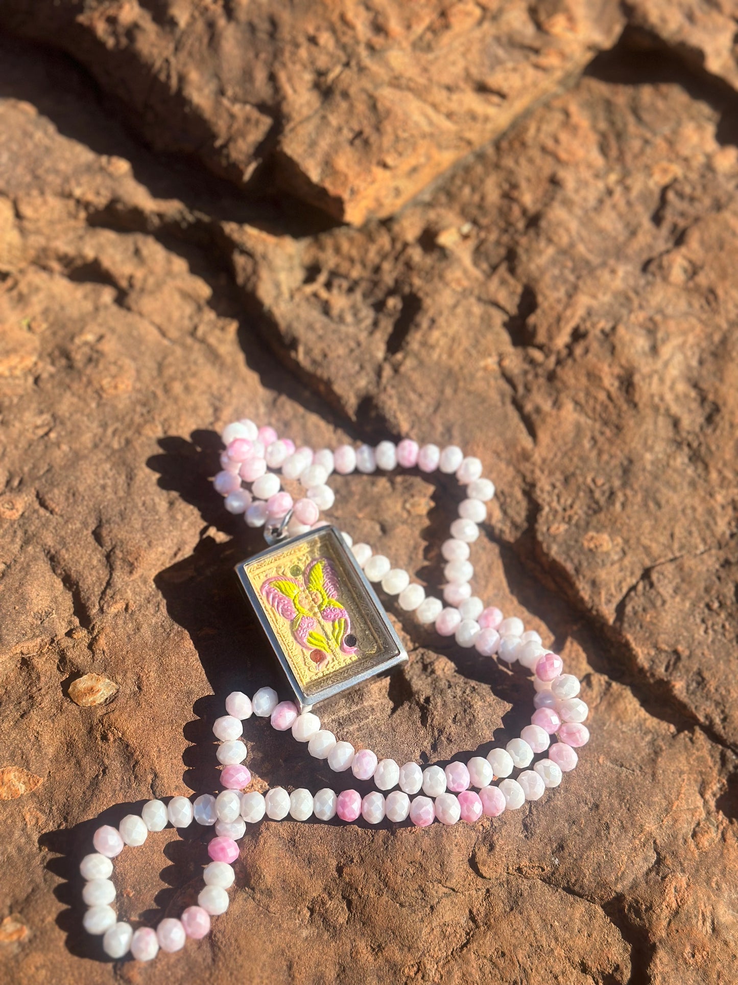 Butterfly Amulet with Fashion Beads