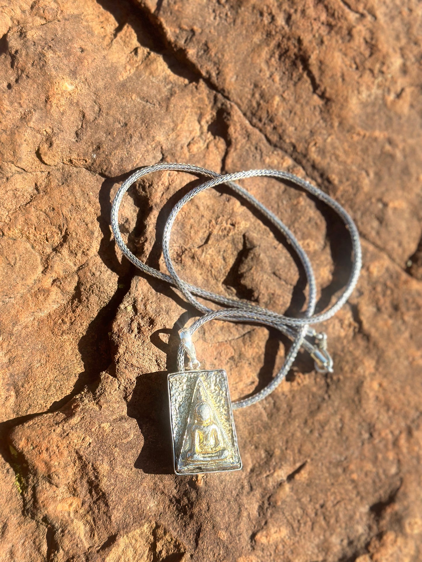 Amulet with Sterling Silver Necklace